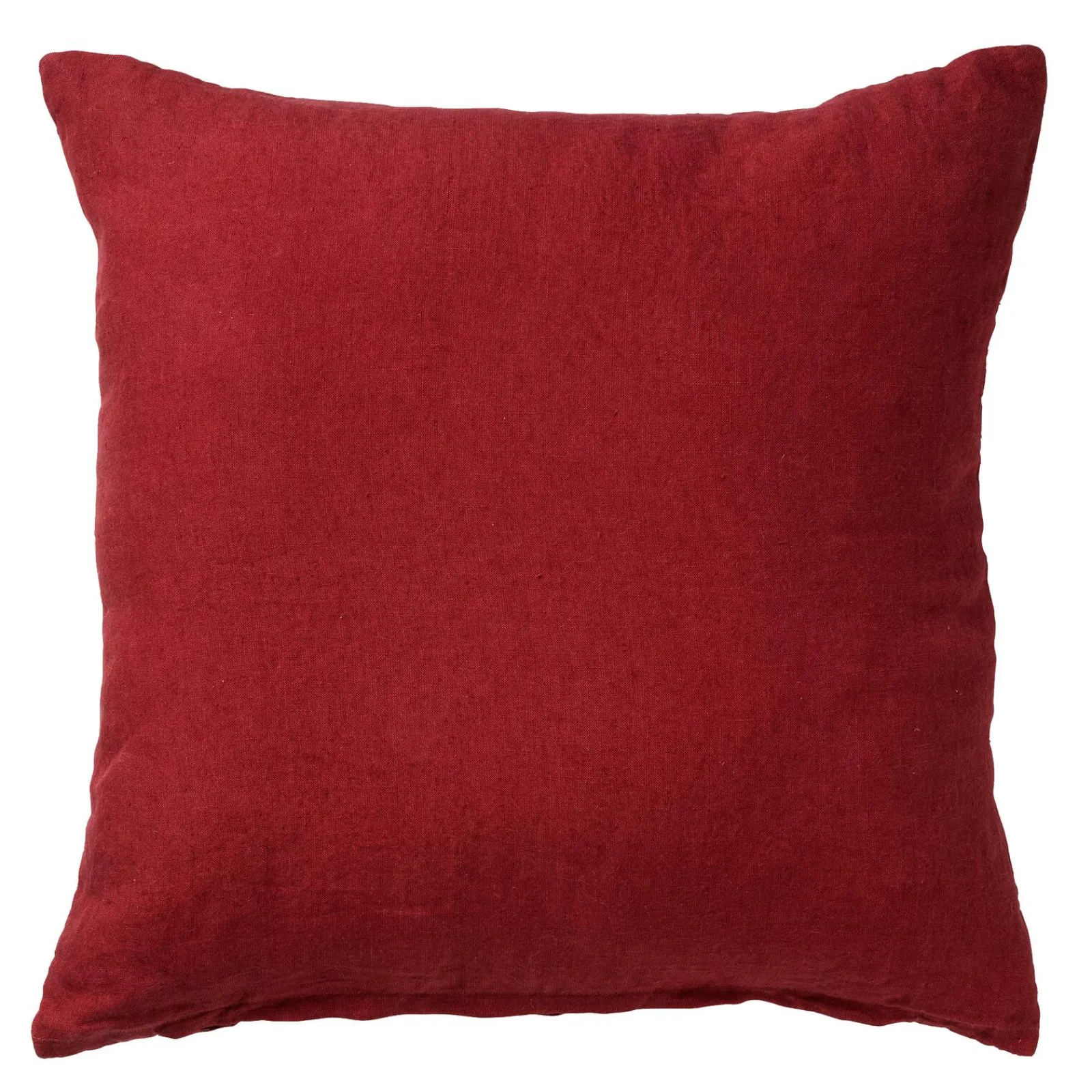 Sale Coussin LINHA coloris rouge merlot 45 x 45 cm - 4MURS Coussins
