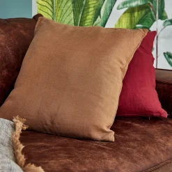 Sale Coussin LINHA coloris tabac 45 x 45 cm - 4MURS Coussins