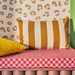 Sale Coussin MONI coloris ocre/ivoire 55 x 35 cm - 4MURS Coussins