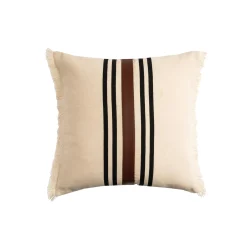 Sale Coussin PARKER coloris brun 45 x 45 cm - 4MURS Coussins