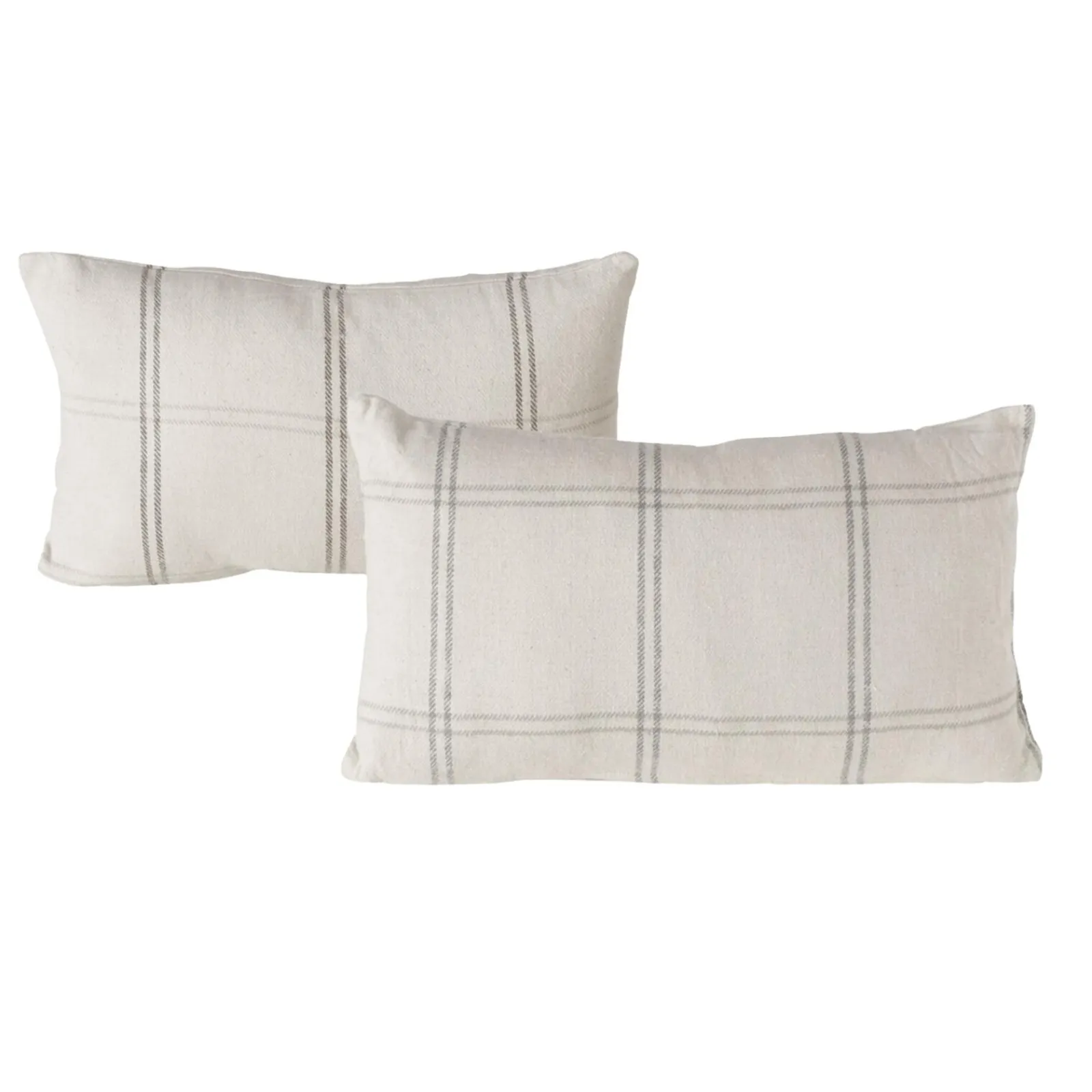 Clearance Coussin PATTMA coloris blanc cassé/noir 30 x 50 cm - 4MURS Coussins