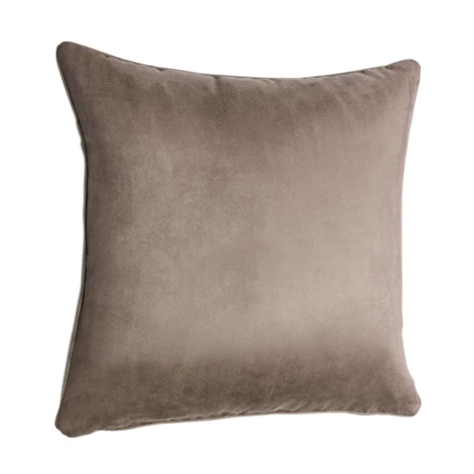 Online Coussin VELVET coloris tourterelle 45 x 45 cm - 4MURS Coussins