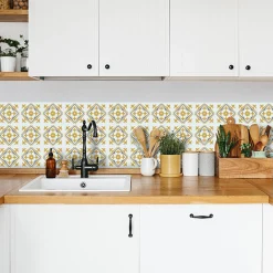 New Revêtement adhésif MINI WALL TILES NADIA GOLD or - 4MURS Revêtements Muraux