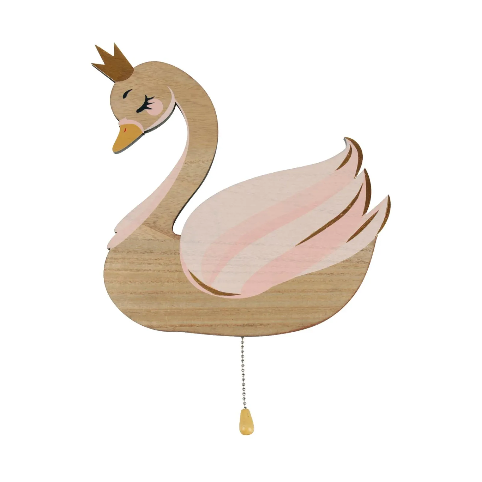 New Déco murale CYGNE coloris beige rosé - 4MURS Enfant Déco Murale Enfant|Objets Muraux