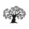 Outlet Déco murale métal ARBRE DE VIE coloris noir - 4MURS Objets Muraux