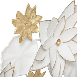 Sale Déco murale métal FOLK coloris blanc et or - 4MURS Objets Muraux