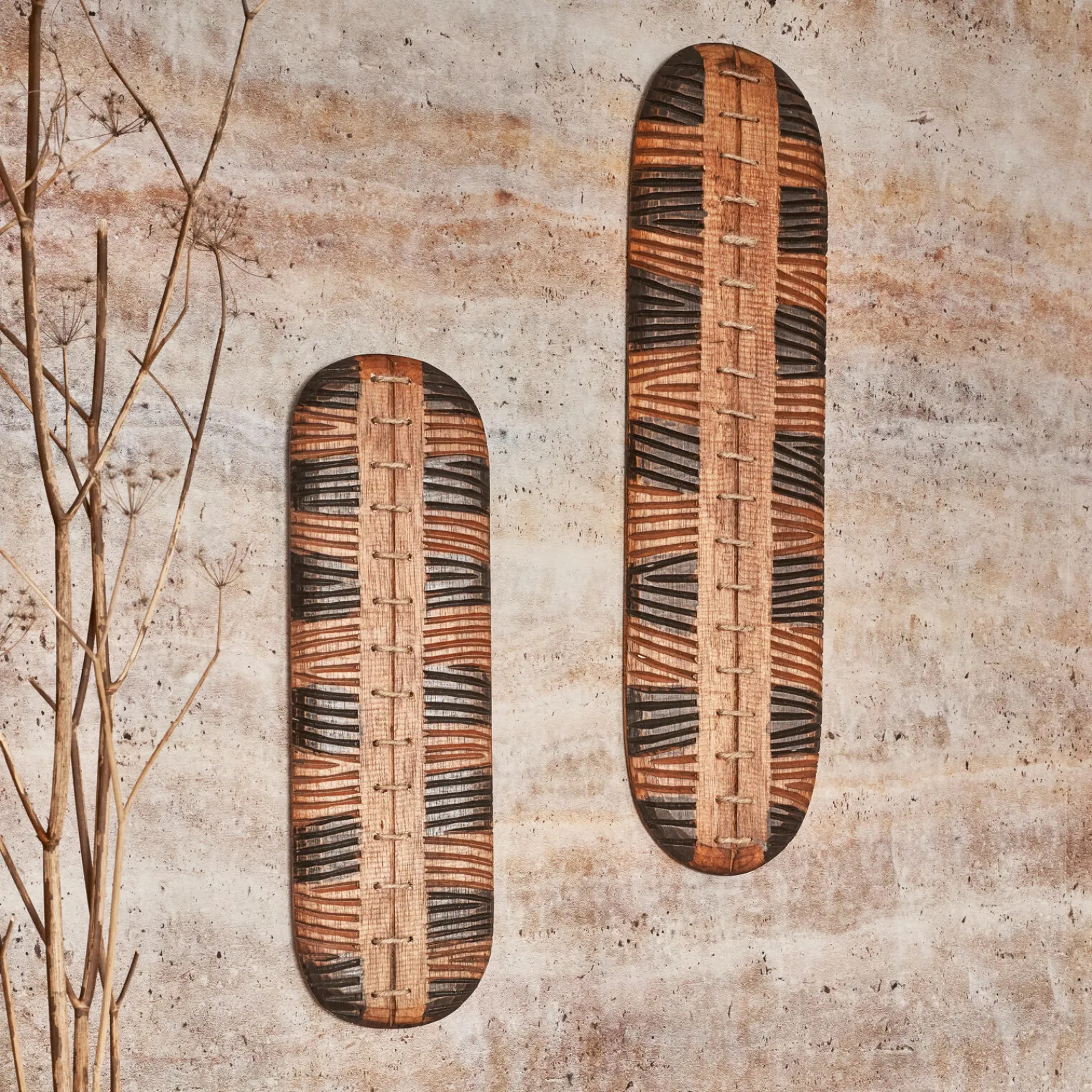 Online Déco murale WAKANDA coloris brun hauteur 58 cm - 4MURS Objets Muraux