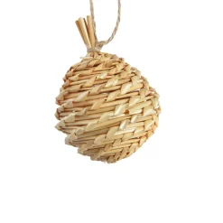Discount Décoration à suspendre BOULE PAILLE L coloris paille - 4MURS Objets Déco|Objets Muraux