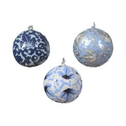 Discount Décoration à suspendre BOULE WINTER L coloris bleu - 4MURS Objets Déco|Objets Muraux
