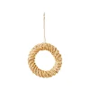 New Décoration à suspendre COURONNE L coloris paille - 4MURS Objets Déco|Objets Muraux
