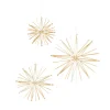 Outlet Décoration à suspendre LOT 3 FLOCONS coloris paille - 4MURS Objets Déco|Objets Muraux