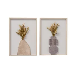 Discount Décoration murale en bois AKALA Bois / Rose / Mauve - 4MURS Objets Muraux|Tableaux Et Affiches