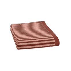 Discount Drap de douche RAFAELA coloris bordeaux 70 x 140 cm - 4MURS Linge De Maison