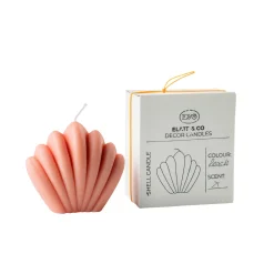 New Bougie SHELL coloris rose - 4MURS Bougies Et Senteurs