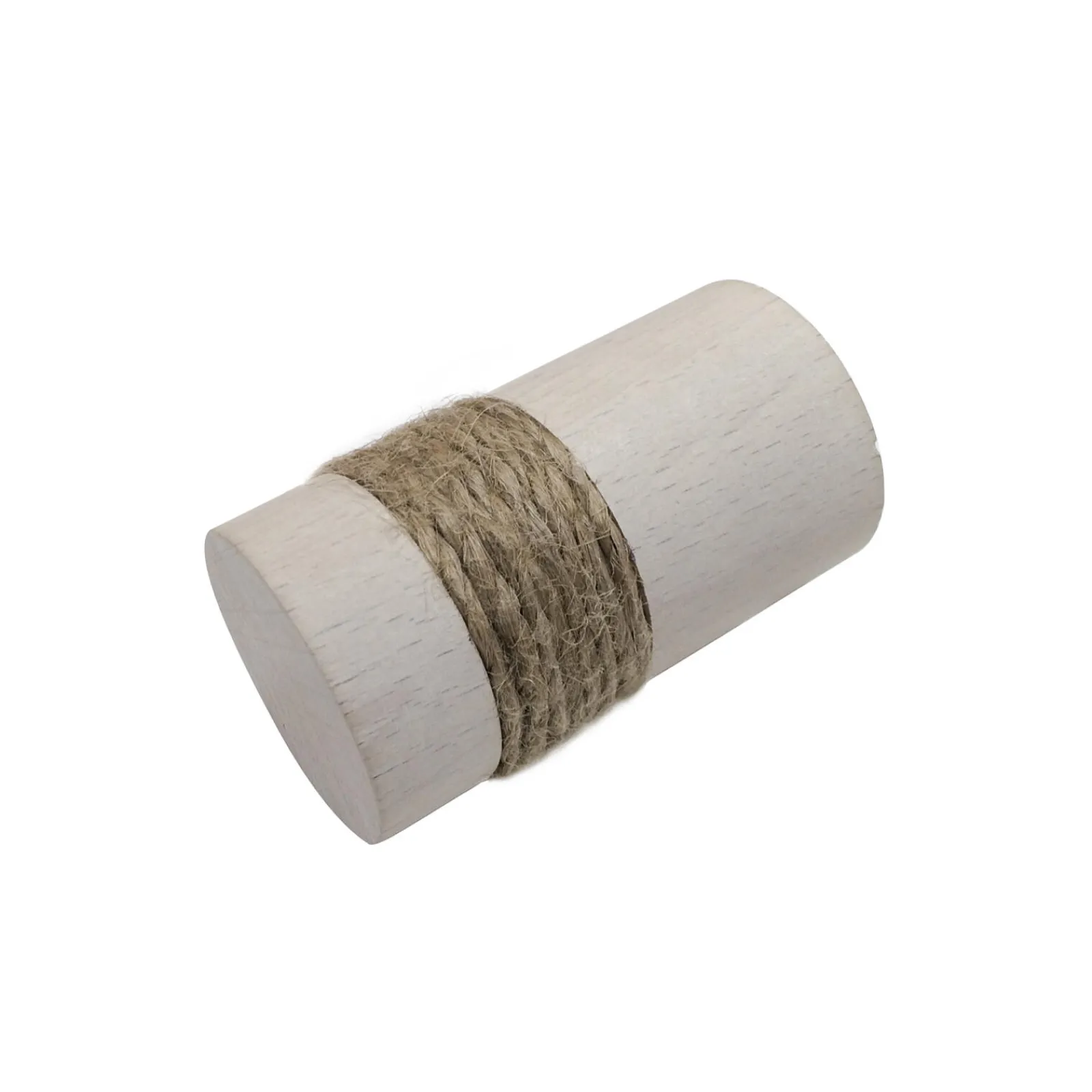 Sale Embout ARTISAN coloris blanc / naturel - 4MURS Voilages, Vitrages, Stores Et Accessoires