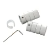 Online Embout HOWLITE coloris blanc - 4MURS Voilages, Vitrages, Stores Et Accessoires