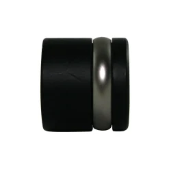Clearance Embout JURA coloris noir - 4MURS Voilages, Vitrages, Stores Et Accessoires