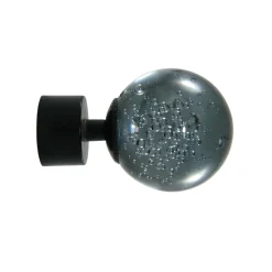 Sale Embout JURA coloris noir / verre fumé - 4MURS Voilages, Vitrages, Stores Et Accessoires