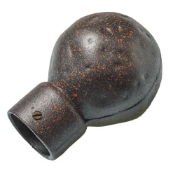 Outlet Embout OXYDE coloris rouille - 4MURS Voilages, Vitrages, Stores Et Accessoires