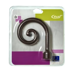 Outlet Embout OXYDE coloris rouille - 4MURS Voilages, Vitrages, Stores Et Accessoires
