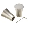 Hot Embout PYRITE coloris nickel satin - 4MURS Voilages, Vitrages, Stores Et Accessoires