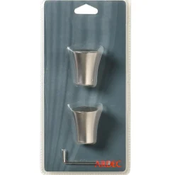 Hot Embout PYRITE coloris nickel satin - 4MURS Voilages, Vitrages, Stores Et Accessoires