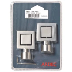 Online Embout PYRITE coloris nickel satin - 4MURS Voilages, Vitrages, Stores Et Accessoires