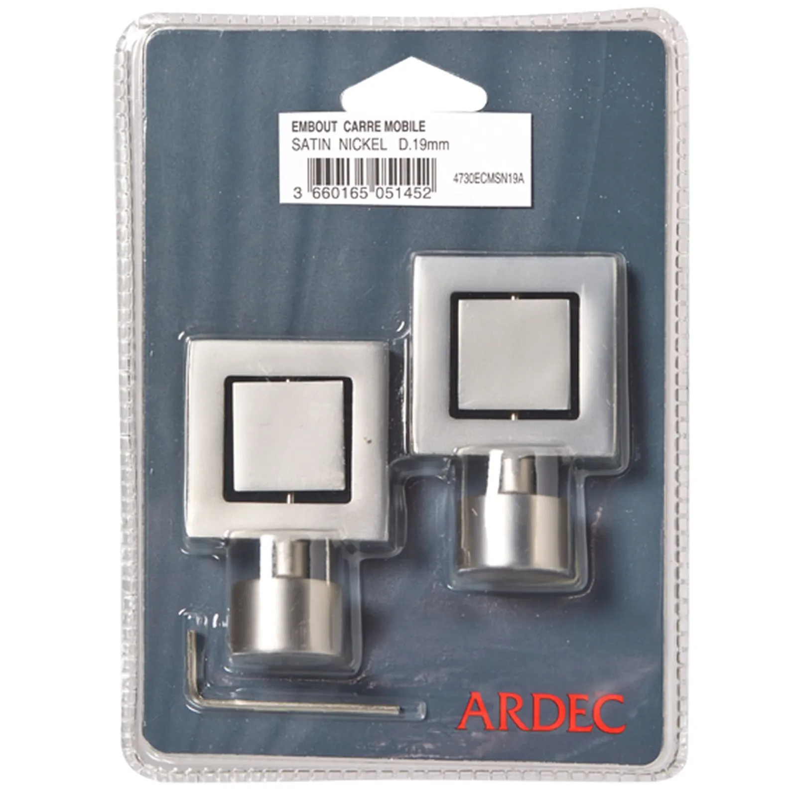 Online Embout PYRITE coloris nickel satin - 4MURS Voilages, Vitrages, Stores Et Accessoires