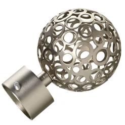 Fashion Embout ZEN coloris nickel givré - 4MURS Voilages, Vitrages, Stores Et Accessoires