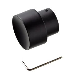 Outlet Embout ZEN coloris noir mat - 4MURS Voilages, Vitrages, Stores Et Accessoires