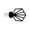 Discount Embout ZEN coloris noir mat - 4MURS Voilages, Vitrages, Stores Et Accessoires