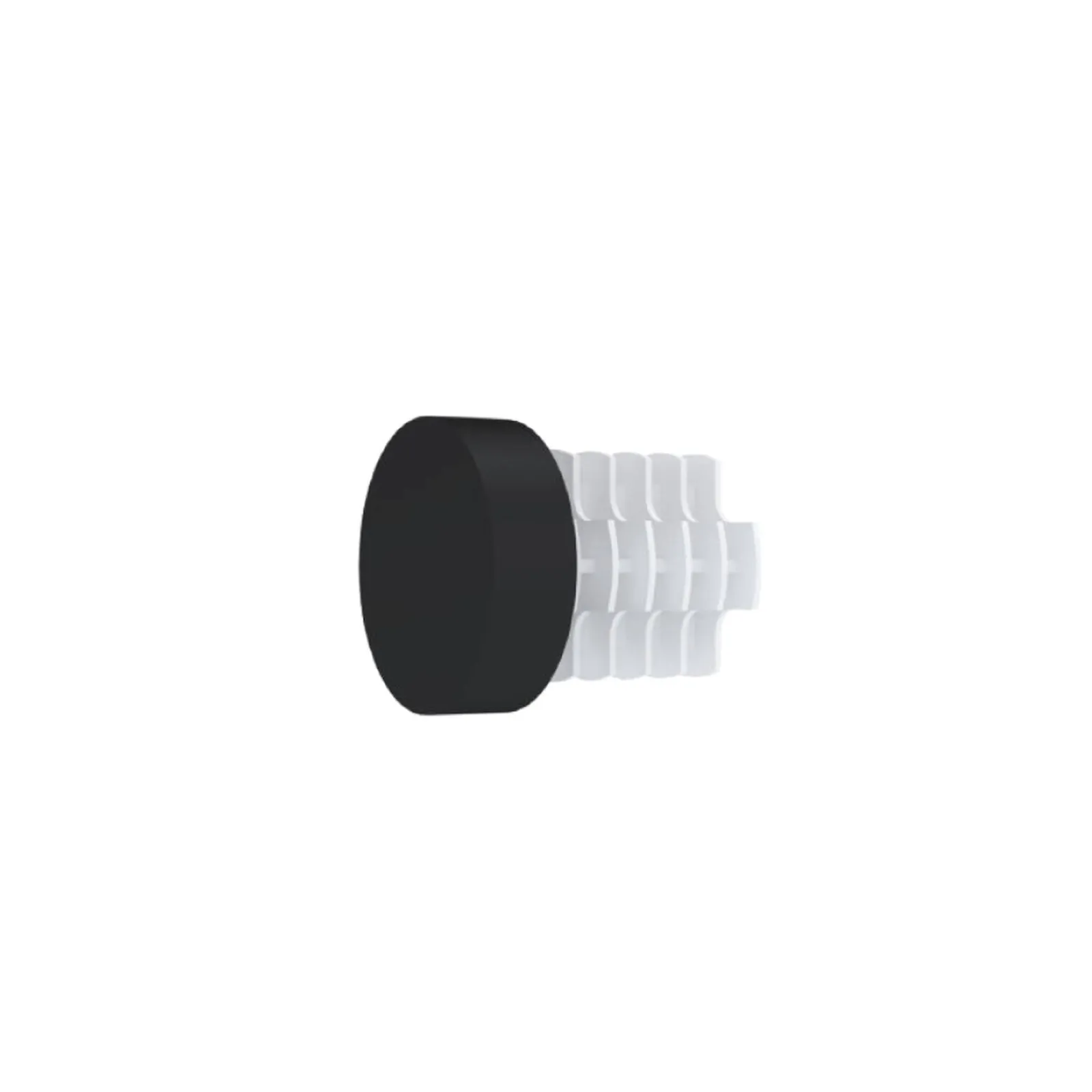 Online Embout ZEN coloris noir mat - 4MURS Voilages, Vitrages, Stores Et Accessoires