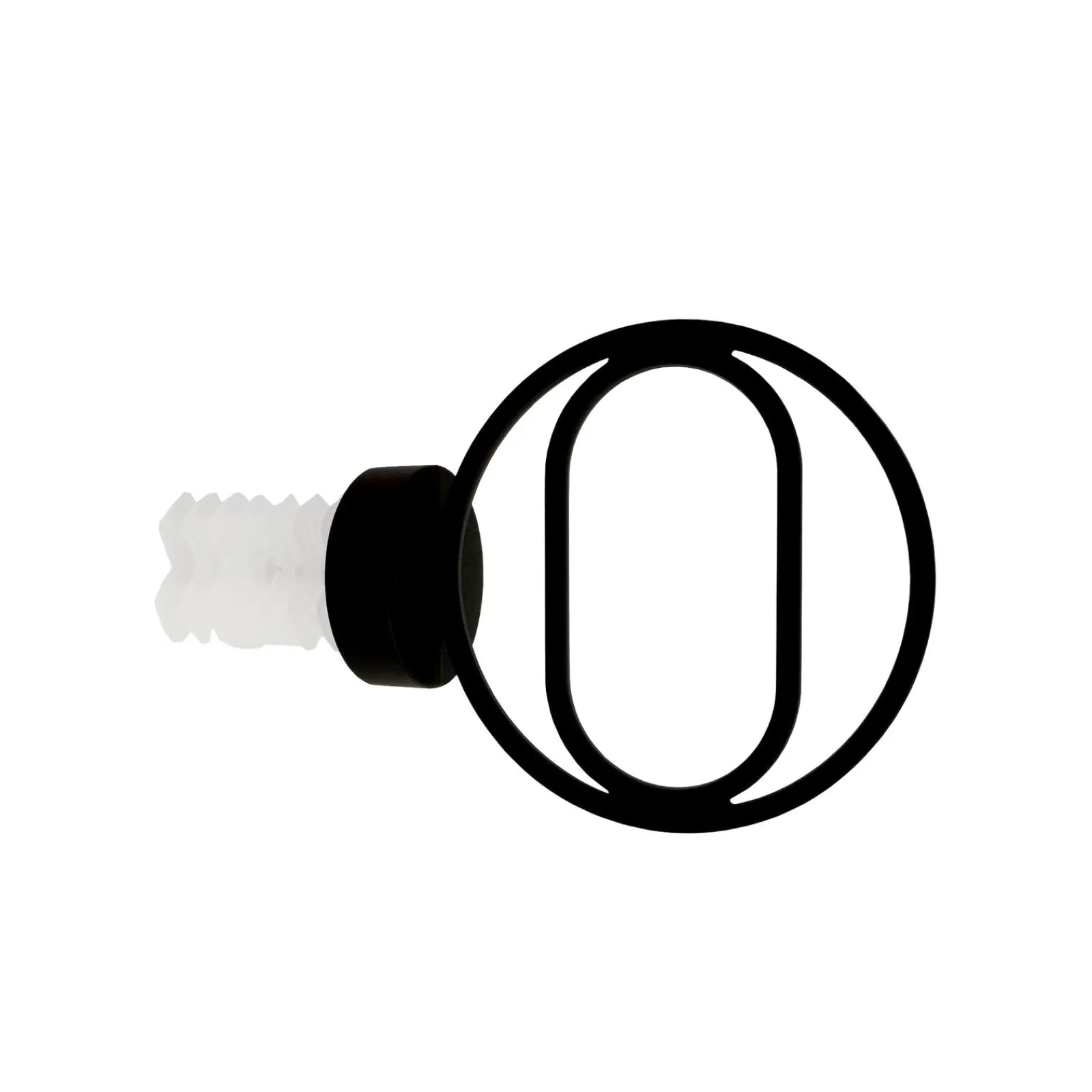 Outlet Embout ZEN coloris noir mat - 4MURS Voilages, Vitrages, Stores Et Accessoires