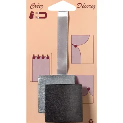 Online Embrasse aimantée NACRE 3D coloris argent - 4MURS Voilages, Vitrages, Stores Et Accessoires
