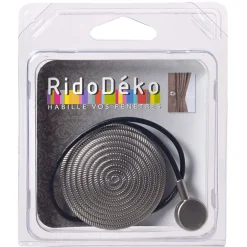 Hot Embrasse aimantée SPIRALE coloris argent - 4MURS Voilages, Vitrages, Stores Et Accessoires