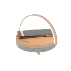 Clearance Enceinte LED BOIS BLUETOOTH coloris bois - 4MURS Enceintes Bluetooth