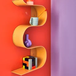 New Etagère métallique ELLY coloris moutarde - 4MURS Meubles De Rangement