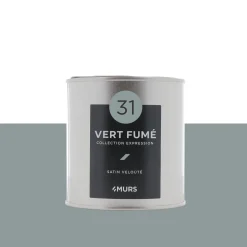 Best Peinture Finition Peinture vert fumé Satiné 0,5 L - 4MURS Peintures