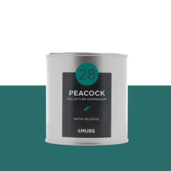 Sale Peinture Finition Peinture peacock Satiné 0,5 L - 4MURS Peintures