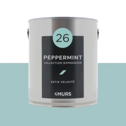New Peinture Multi-supports Peinture peppermint Satiné - 4MURS Peintures