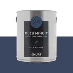 Discount Peinture Multi-supports Peinture bleu minuit Satiné - 4MURS Peintures