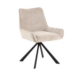 Sale Fauteuil pivotant avec retour automatique MURPHY beige - 4MURS Fauteuils