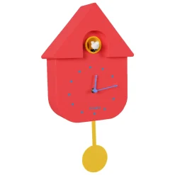 Online Horloge MAISON COUCOU coloris rouge - 4MURS Horloges