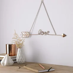 Hot Fléche décorative ARROW LOVE coloris cuivre rose - 4MURS Enfant Déco Murale Enfant|Objets Muraux