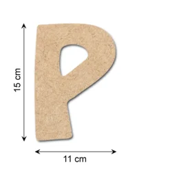 Fashion Décobois à peindre lettre P - 4MURS Objets Muraux