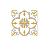 Best Revêtement adhésif SOCHIC SQUARE FLORE jaune - 4MURS Revêtements Muraux