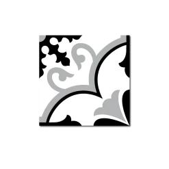 New Revêtement adhésif SOCHIC SQUARE VOLUTE noir - 4MURS Revêtements Muraux