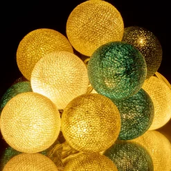 Outlet Guirlande lumineuse boule ÉMERAUDE coloris vert émeraude - 4MURS Guirlandes Et Déco Lumineuse