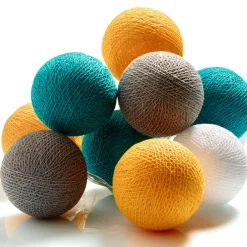 Outlet Guirlande lumineuse boule VINTAGE coloris jaune moutarde - 4MURS Guirlandes Et Déco Lumineuse
