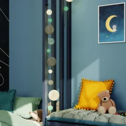 Best Guirlande lumineuse CALIO coloris bleu et gris - 4MURS Enfant Luminaires Enfant|Guirlandes Et Déco Lumineuse